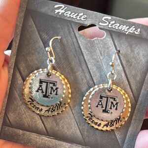 Texas A&M Gold and Silver Earrings
